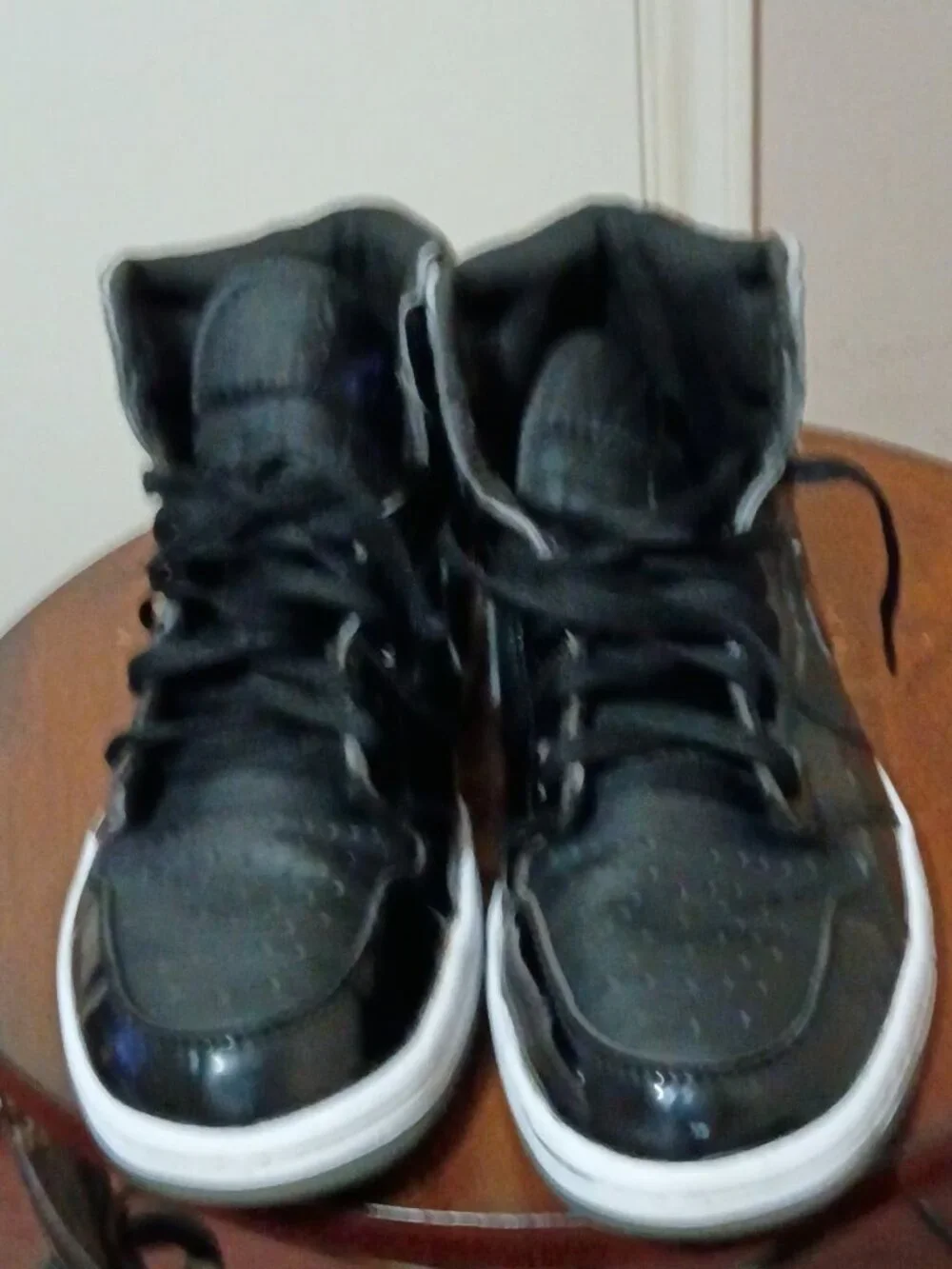 Jordan Air Jordan 1 Mid SE Black DV1308-004 Space Jam Mid Top Sneakers, Sz 7